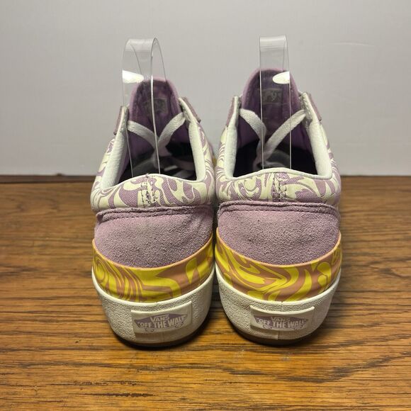 Vans Old Skool Stacked Wavy Days Platform Sneaker 500714 Canvas Suede Sz 8.5 - Picture 6 of 12